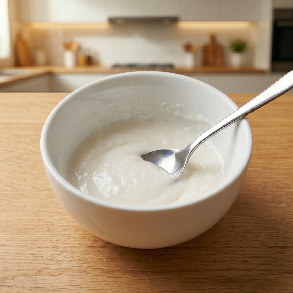 짜춘권을 단단하게 고정해줄 접착용 밀가루 풀 만들기