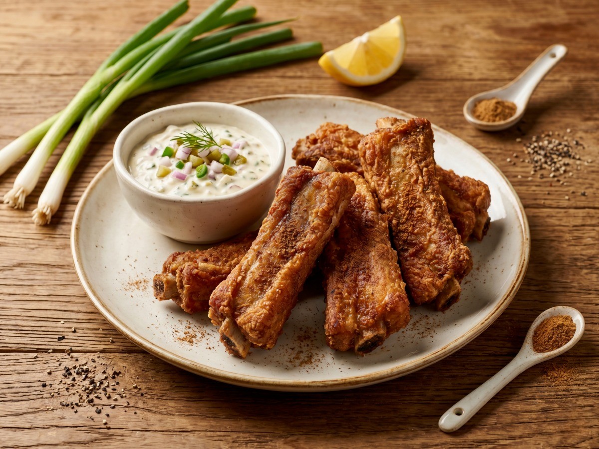 이연복 오향 등갈비 튀김 완성 사진 - 겉바속쫀 중식 레시피