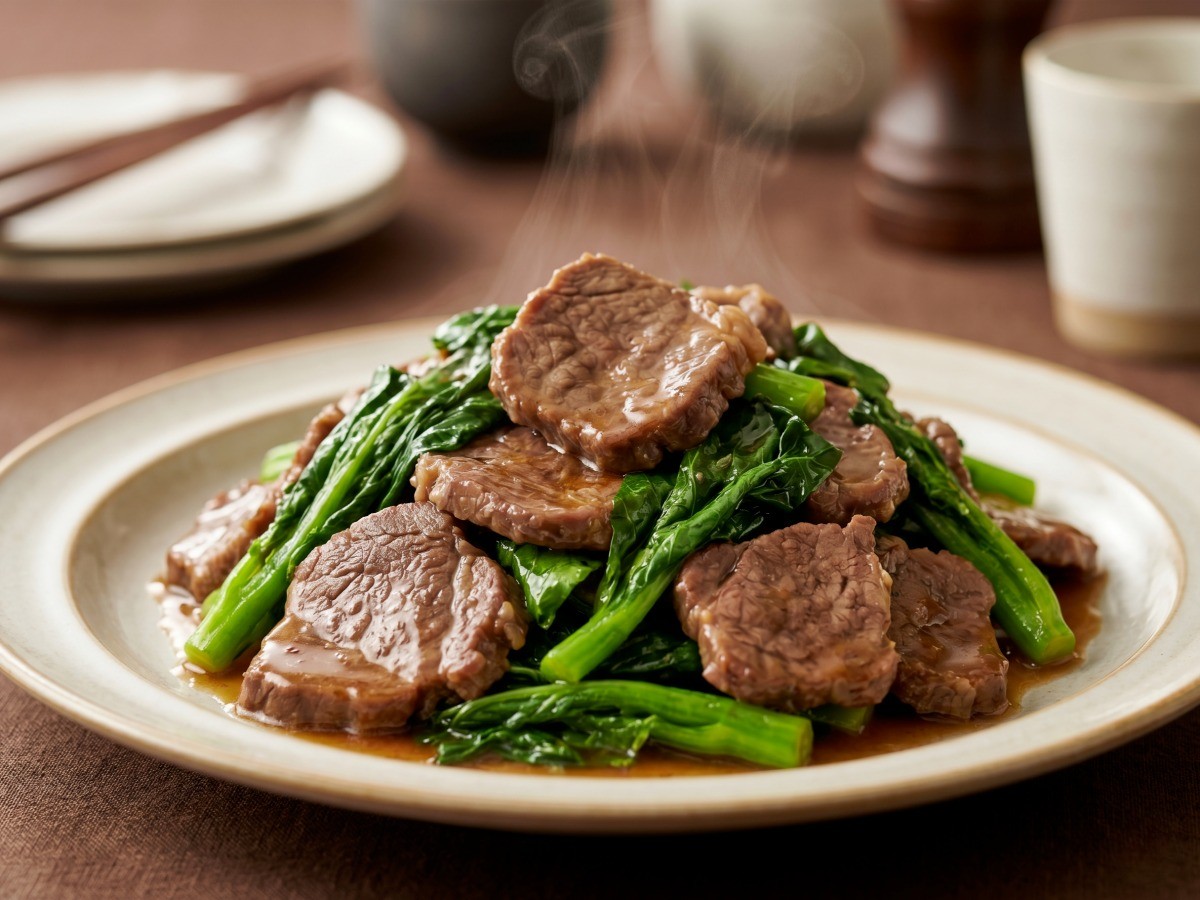 이연복 레시피로 완성한 입에서 녹는 소고기 유채 볶음 요리