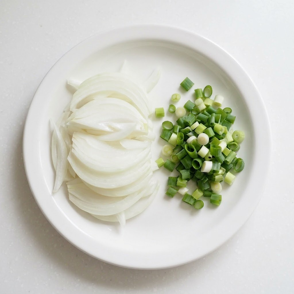 대만족면 양파 쪽파 고명 준비 편스토랑 류수영 레시피