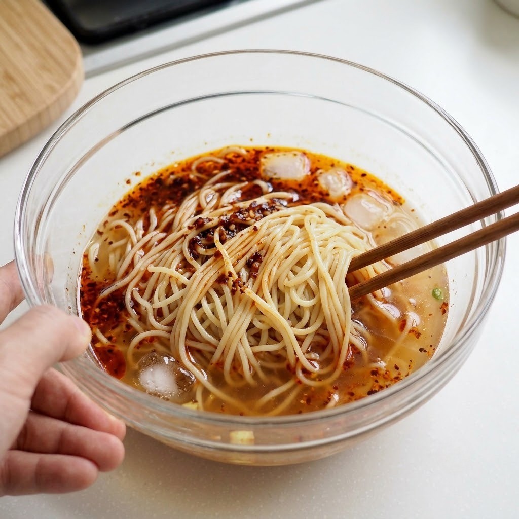 대만족면 면 삶아서 양념에 무치기 편스토랑 류수영 레시피
