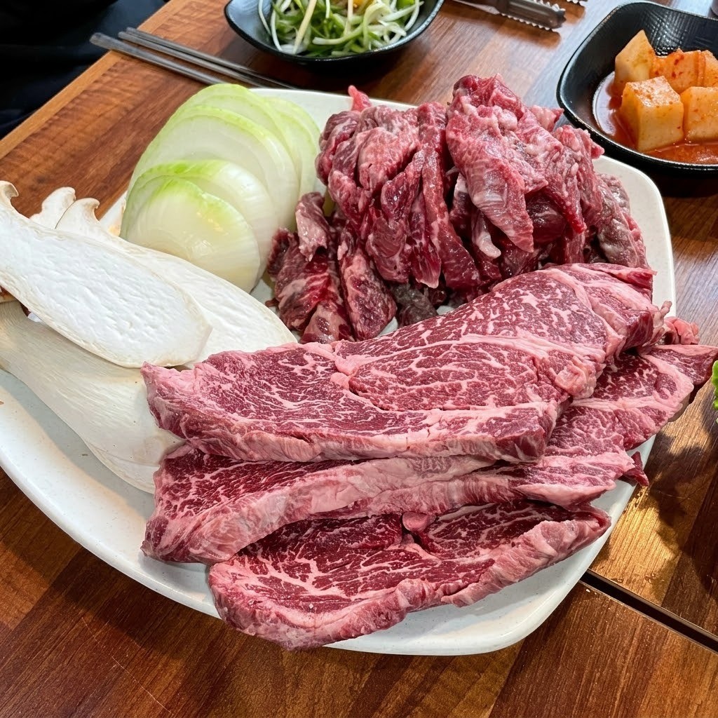 우리한우정육식당 대표메뉴