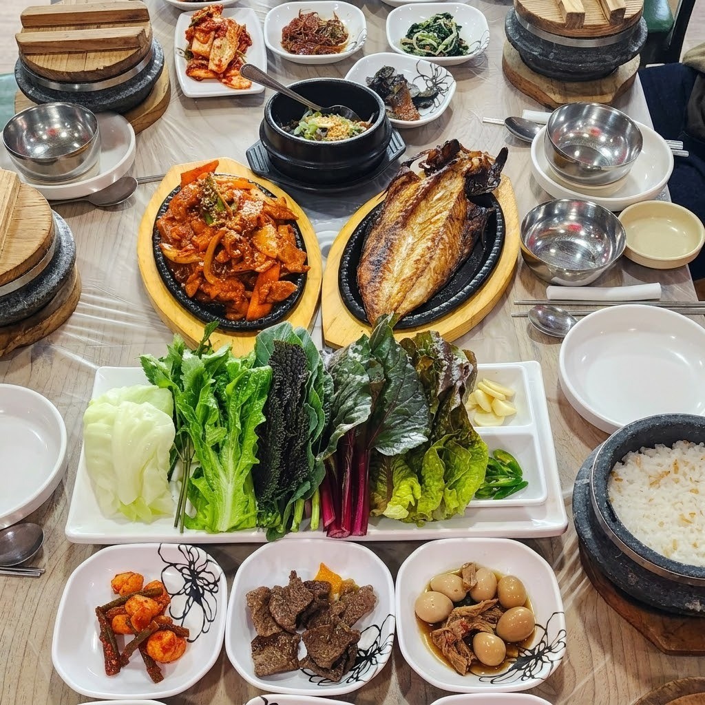 바다쌈밥 대표메뉴