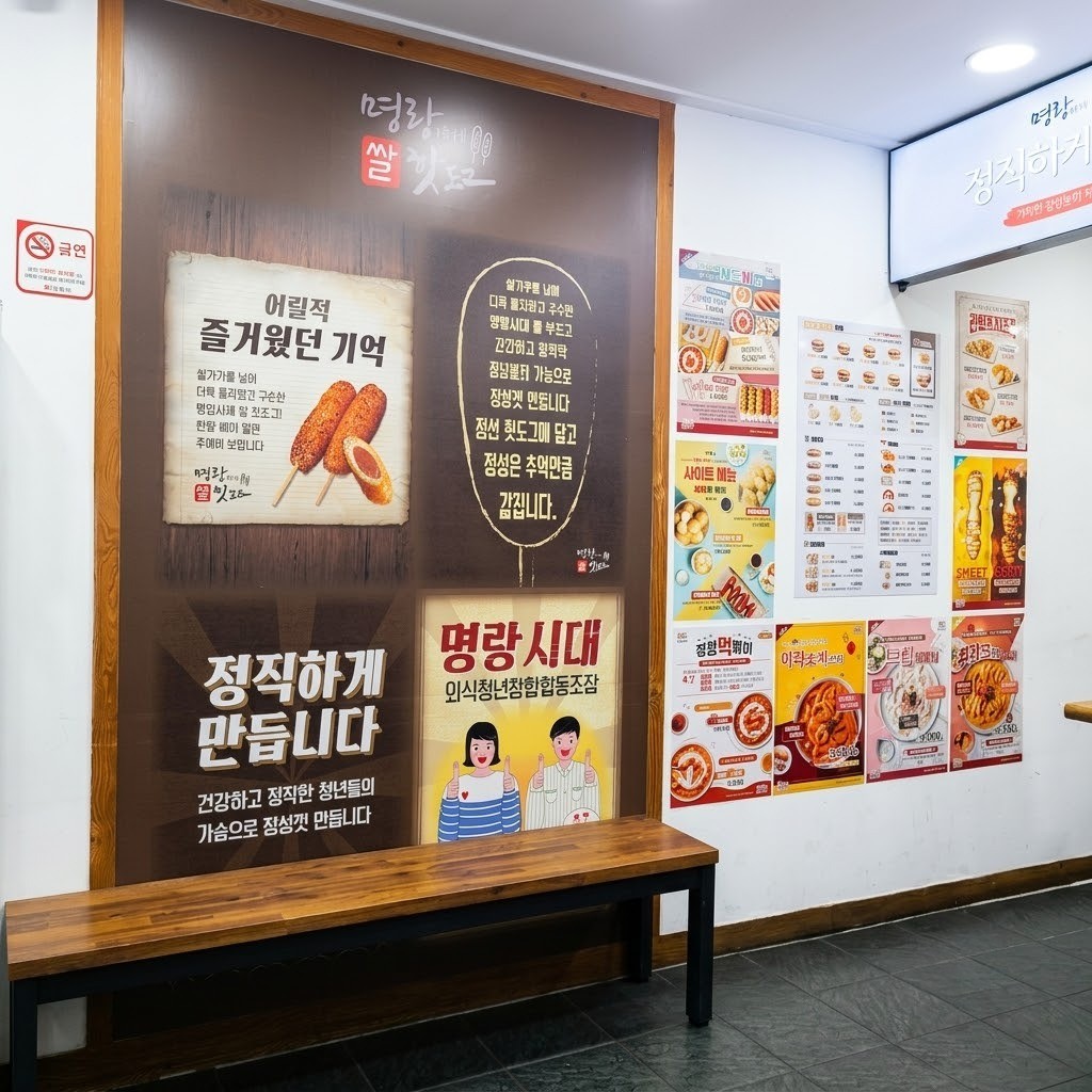 명랑핫도그 전북정읍점 매장사진