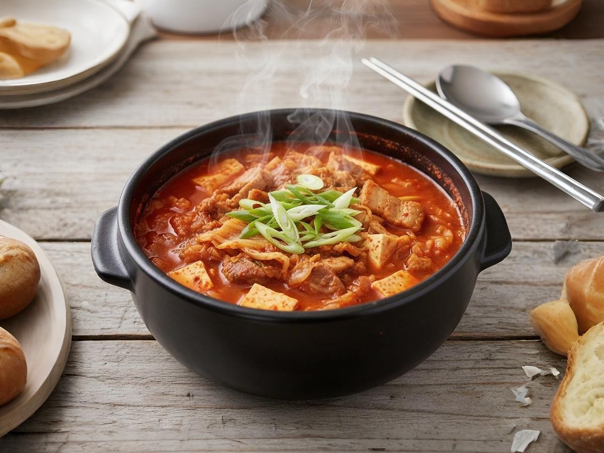 백종원 초간단 김치찌개 완성