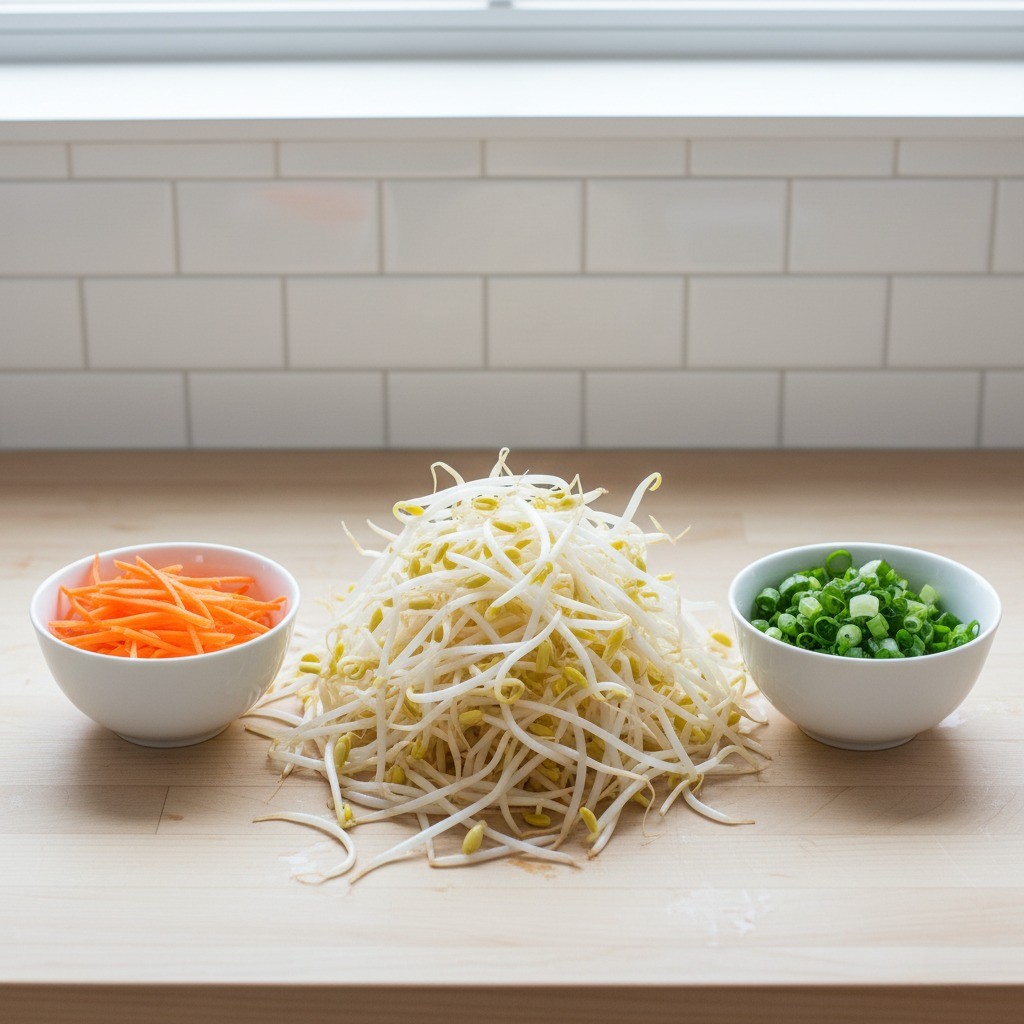 당근과 대파를 채 써는 모습