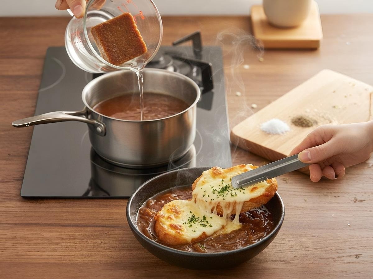 따뜻한 백종원표 양파스프 한 그릇