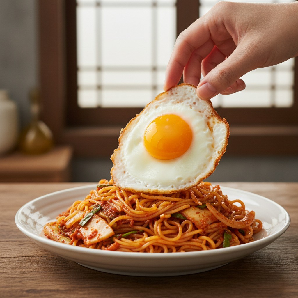 그릇에 담고 고명 올리기