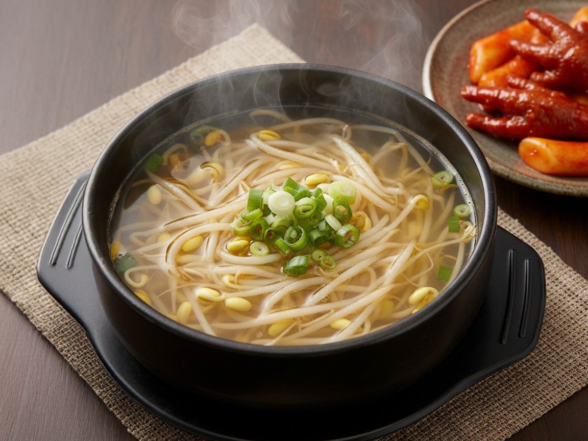 매운 음식과 찰떡궁합인 맑고 시원한 콩나물국