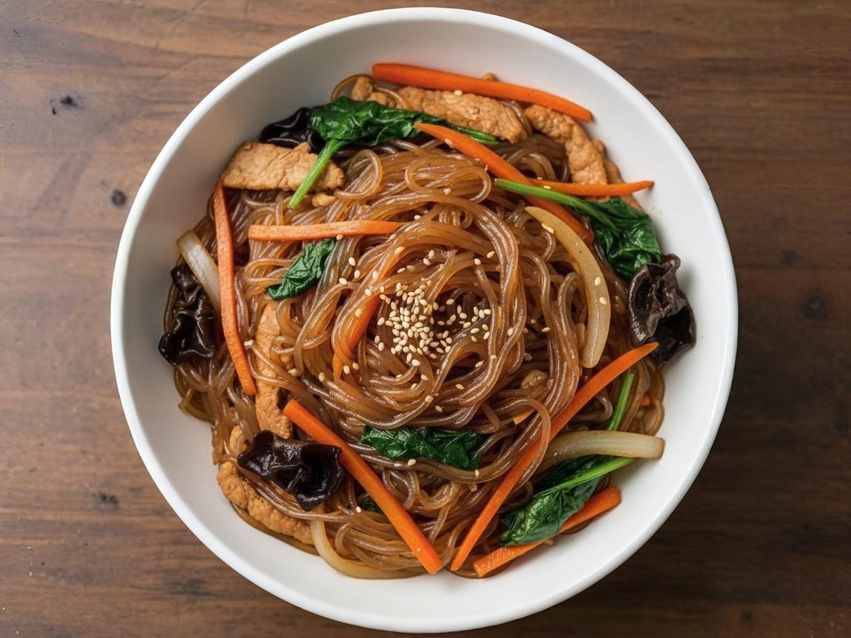 맛있게 완성된 백종원 표 잡채