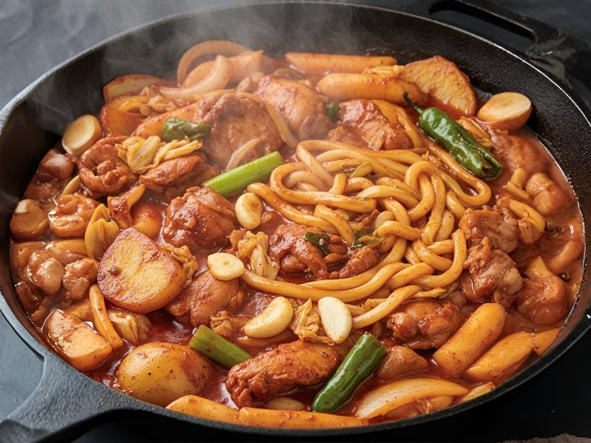 매콤하고 맛있는 춘천식 닭갈비 완성 사진