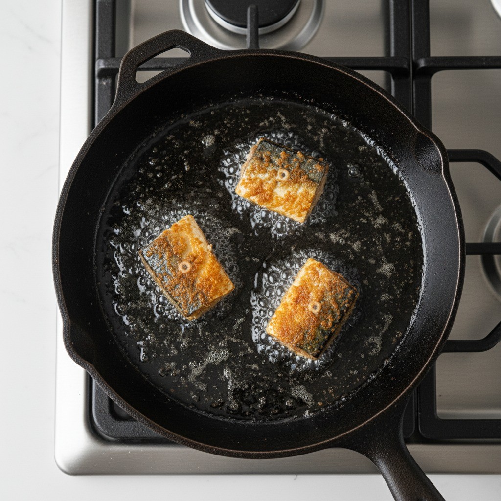 고등어 노릇하게 튀기기