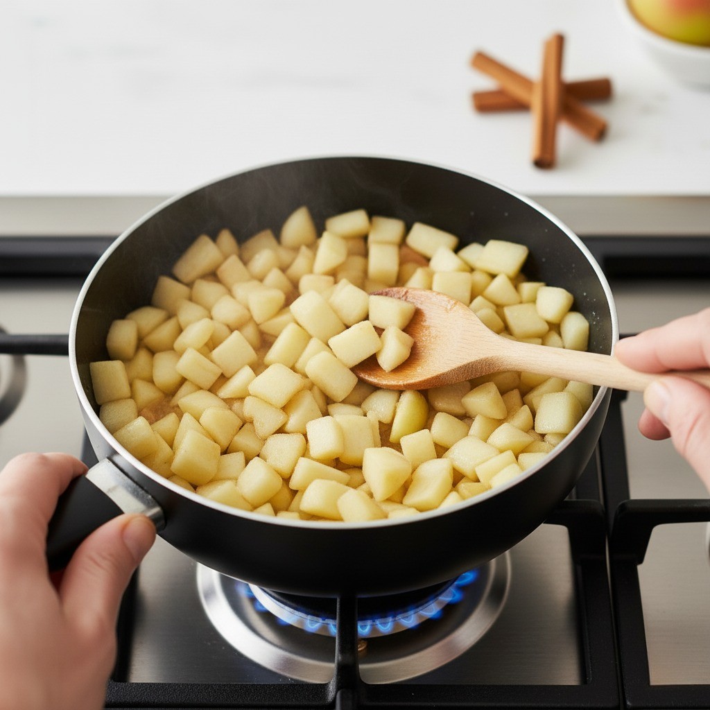 사과 조림을 만드는 과정 이미지