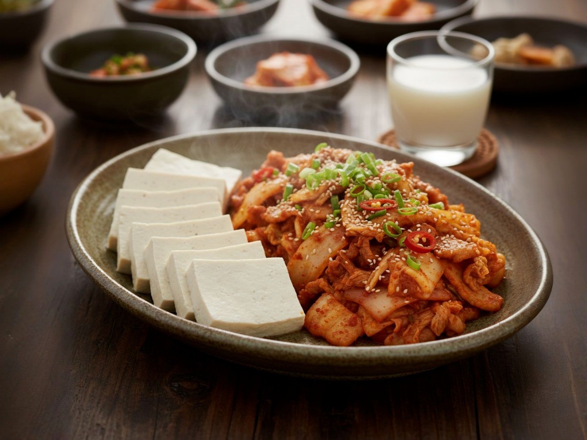 백종원 표 불맛 두부김치 완성