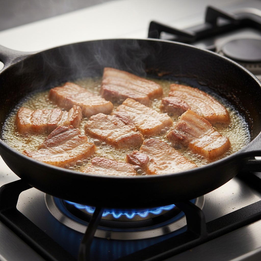 삼겹살 노릇하게 굽기