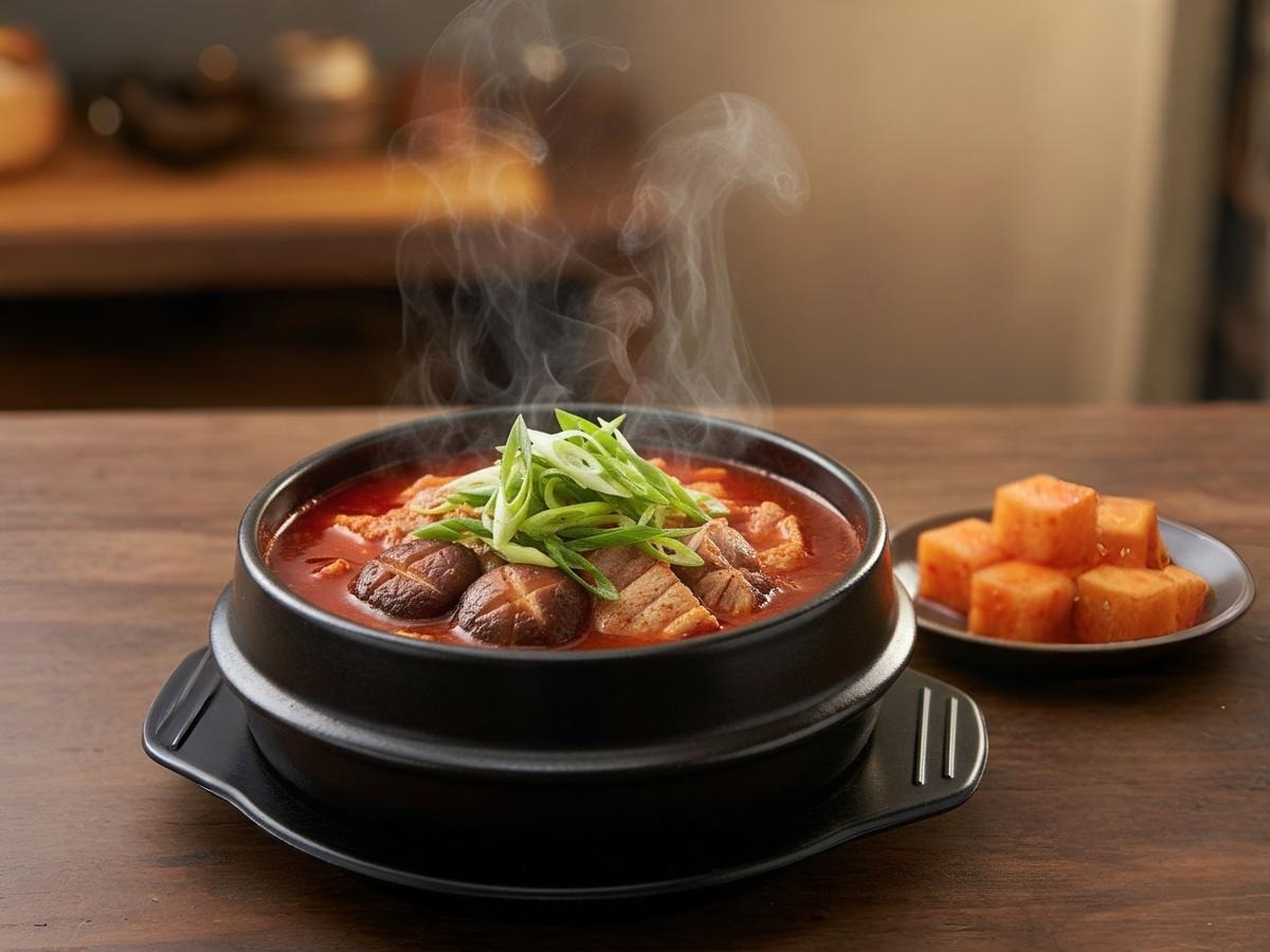 김이 모락모락 나는 얼큰한 백종원 영표국밥