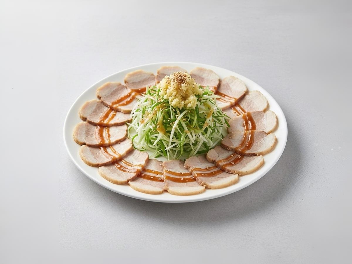 새콤달콤한 백종원 편육냉채 완성 사진