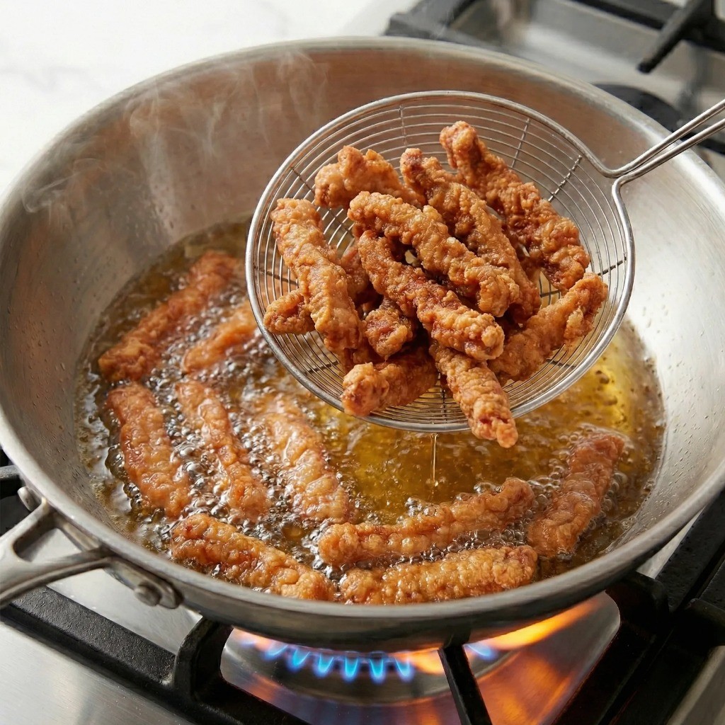 바삭한 탕수육 만들기 - 2차로 튀겨내어 식감 살리는 노하우