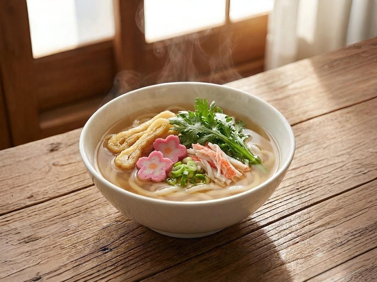 백종원 훈연멸치 가락국수 완성, 깊은 국물 맛이 일품인 우동 요리