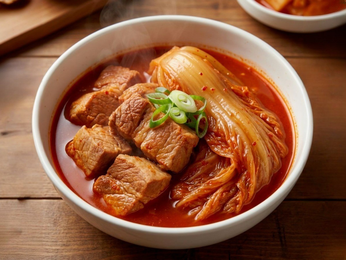 백종원 돼지고기 김치찜 황금레시피 완성 요리