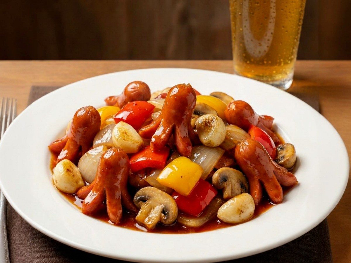 백종원 소시지 야채 볶음(쏘야) 황금레시피 완성 - 맥주 안주 추천