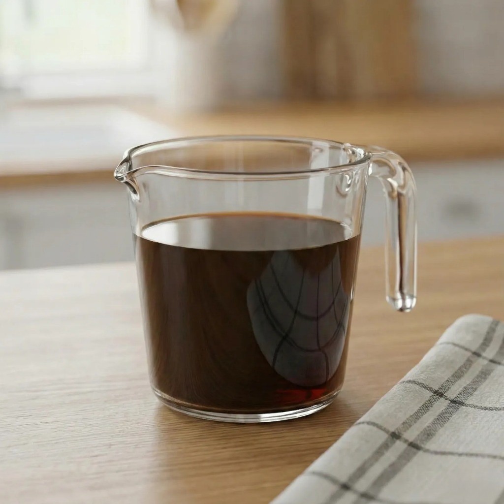 채소의 아삭함을 살리기 위해 끓인 장아찌 간장 소스를 차갑게 식히는 모습