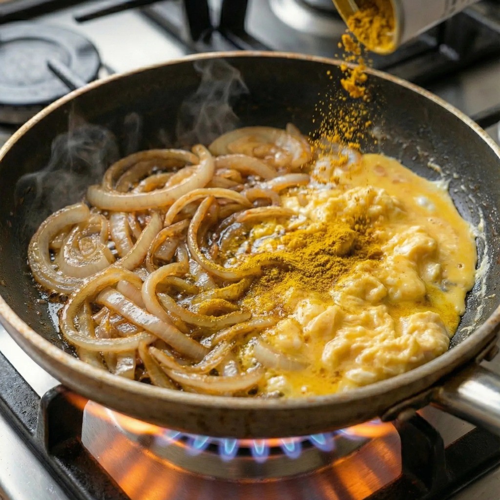 백종원 비법 카레가루를 식용유에 볶아 풍미를 살리는 조리법