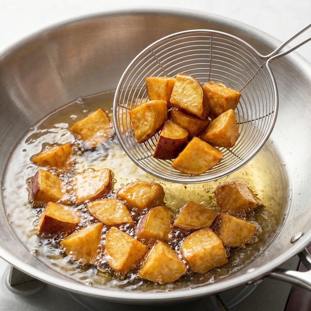 고구마 맛탕 튀기는 법, 노릇하게 고구마 튀기기