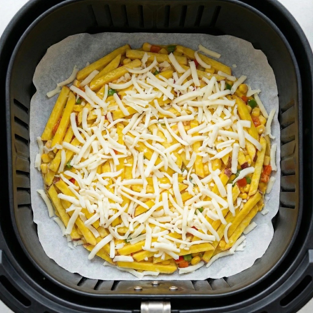 에어프라이어 종이호일 위 고구마 도우 얇게 펴기