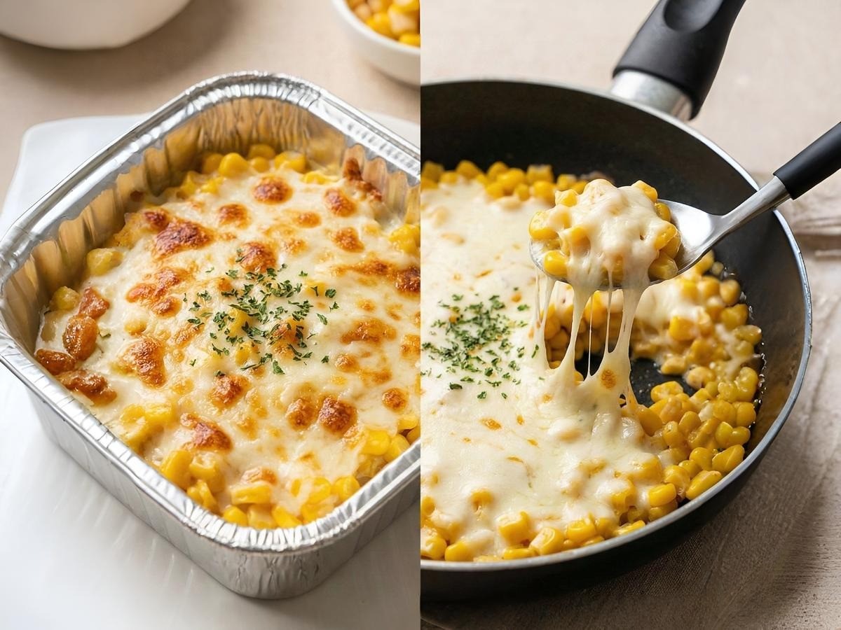 백종원 레시피로 만든 노릇하고 고소한 콘치즈 완성 (에어프라이어 & 프라이팬 버전)