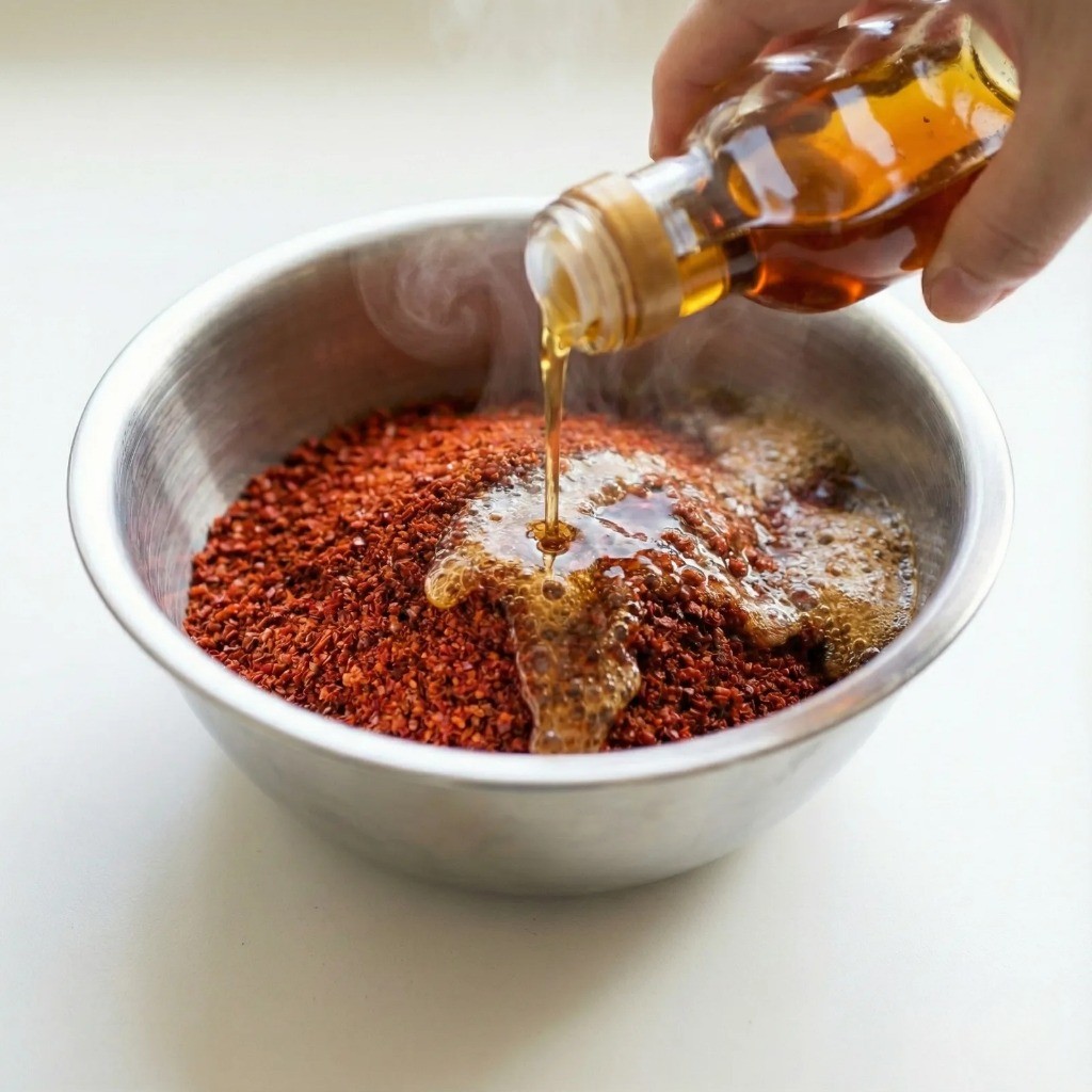 백종원 고추기름 비법 참기름 추가하여 풍미 높이기