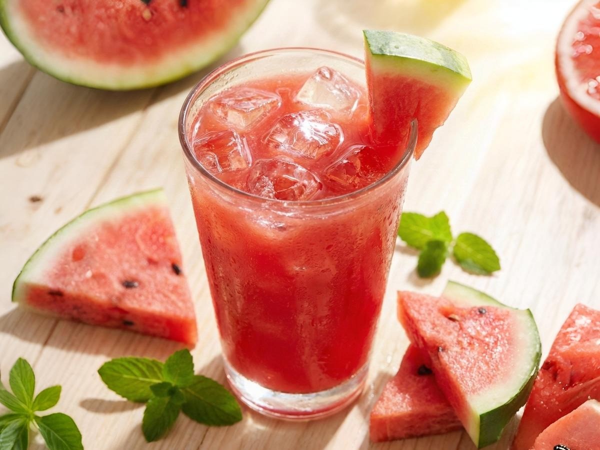 백종원 수박주스 땡모반 레시피와 수박 자르는 법 완성