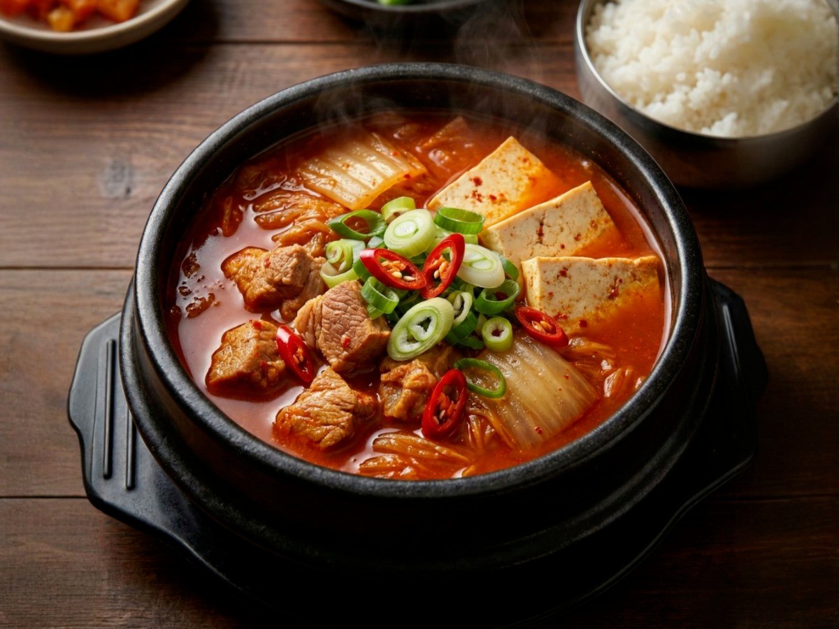 백종원 초간단 돼지고기 김치찌개 완성, 볶지 않고 끓여 깊은 맛이 나는 레시피