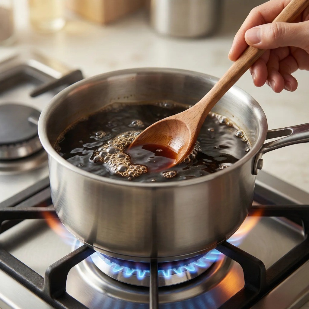 백종원 계란장조림 레시피 1단계 - 진간장과 황설탕으로 맛있는 조림장 만들기