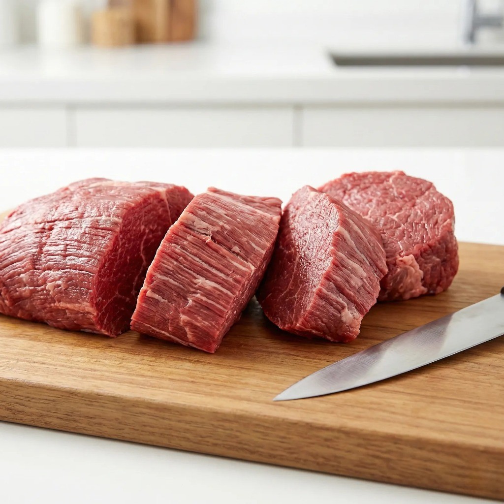 장조림용 소고기 홍두깨살 결 확인 및 손질법