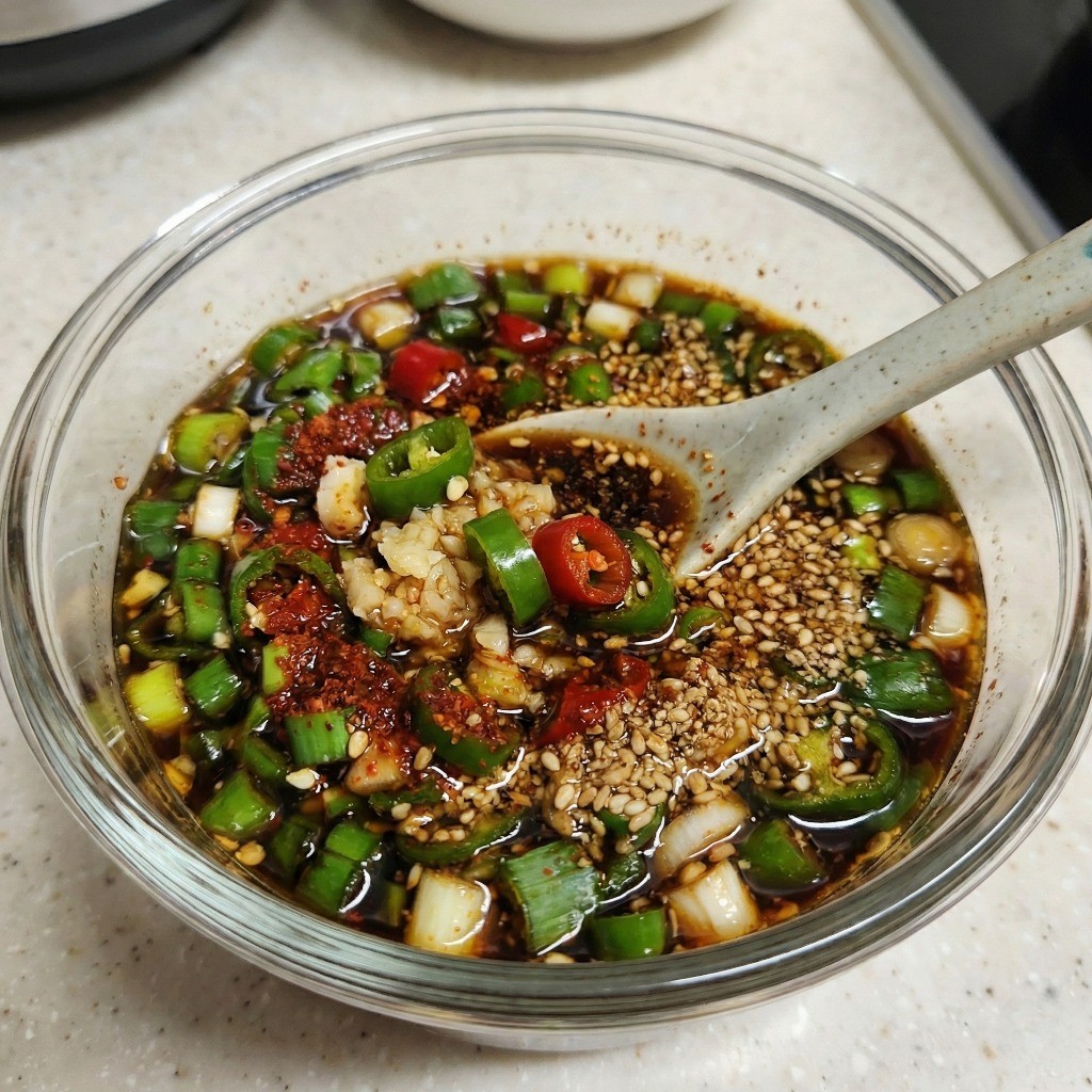 백종원 잔치국수 양념장 만들기 - 대파 청양고추 간장 황금비율 레시피