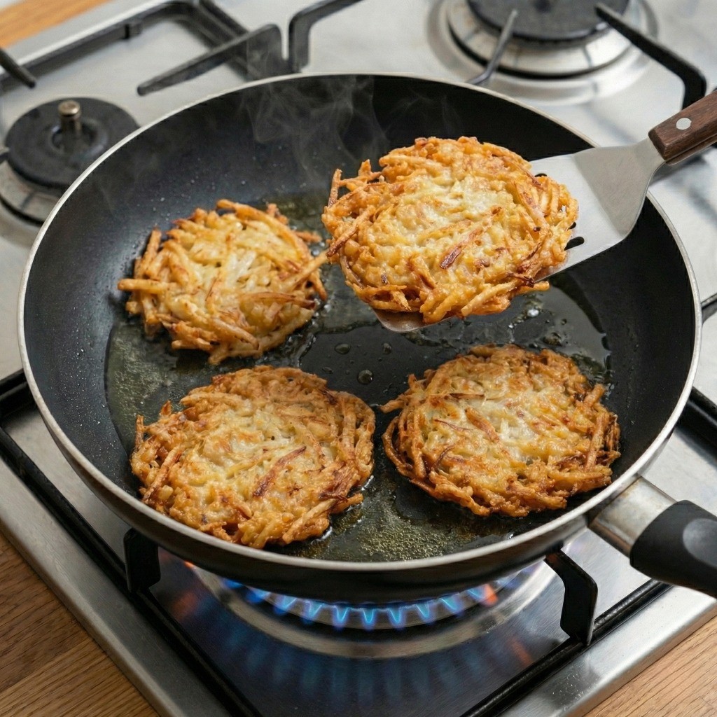 노릇노릇하게 익은 백종원 진미채전 - 맥주 안주로 추천하는 오징어채전 완성 모습