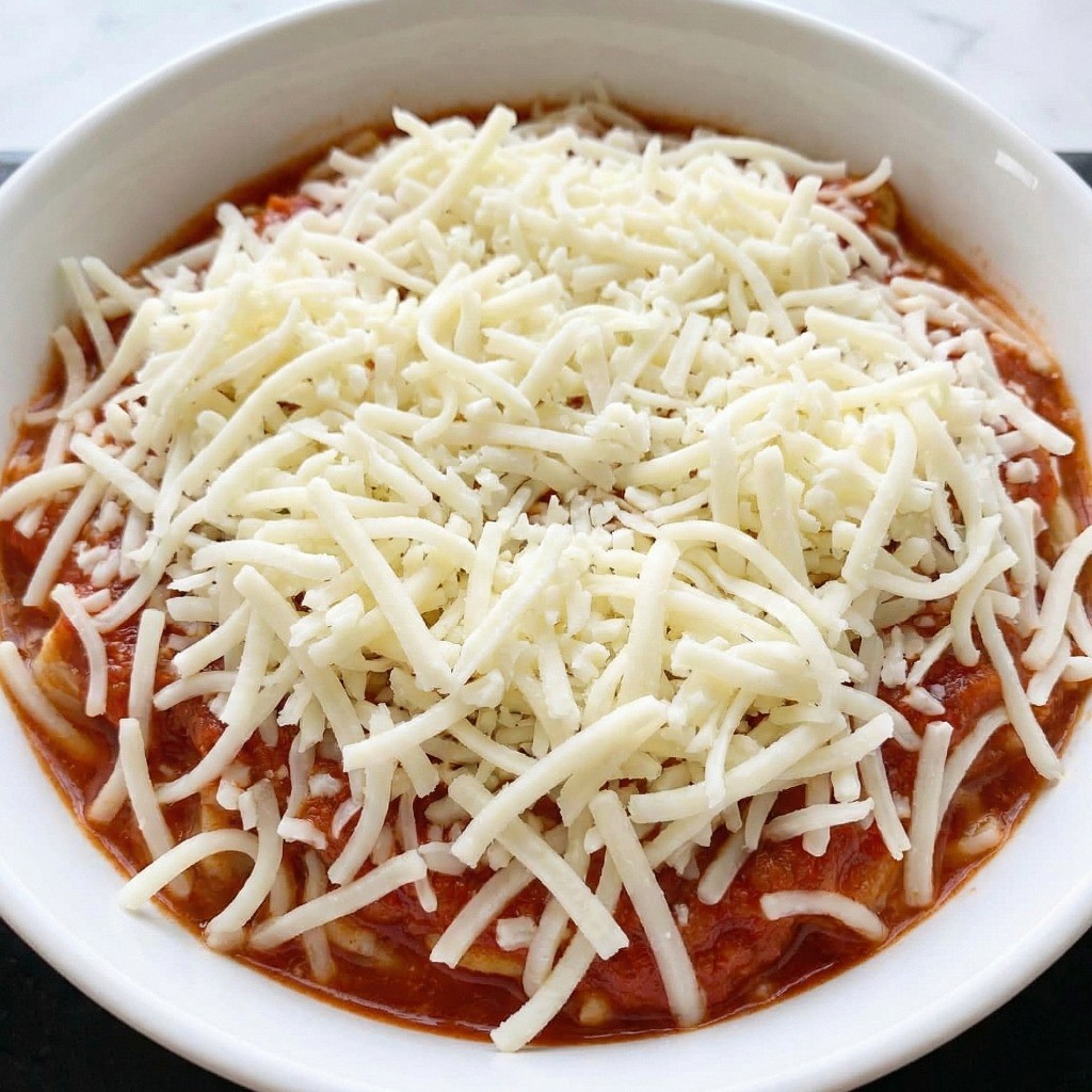 전자레인지로 조리하여 치즈가 듬뿍 녹은 완성된 치즈순대