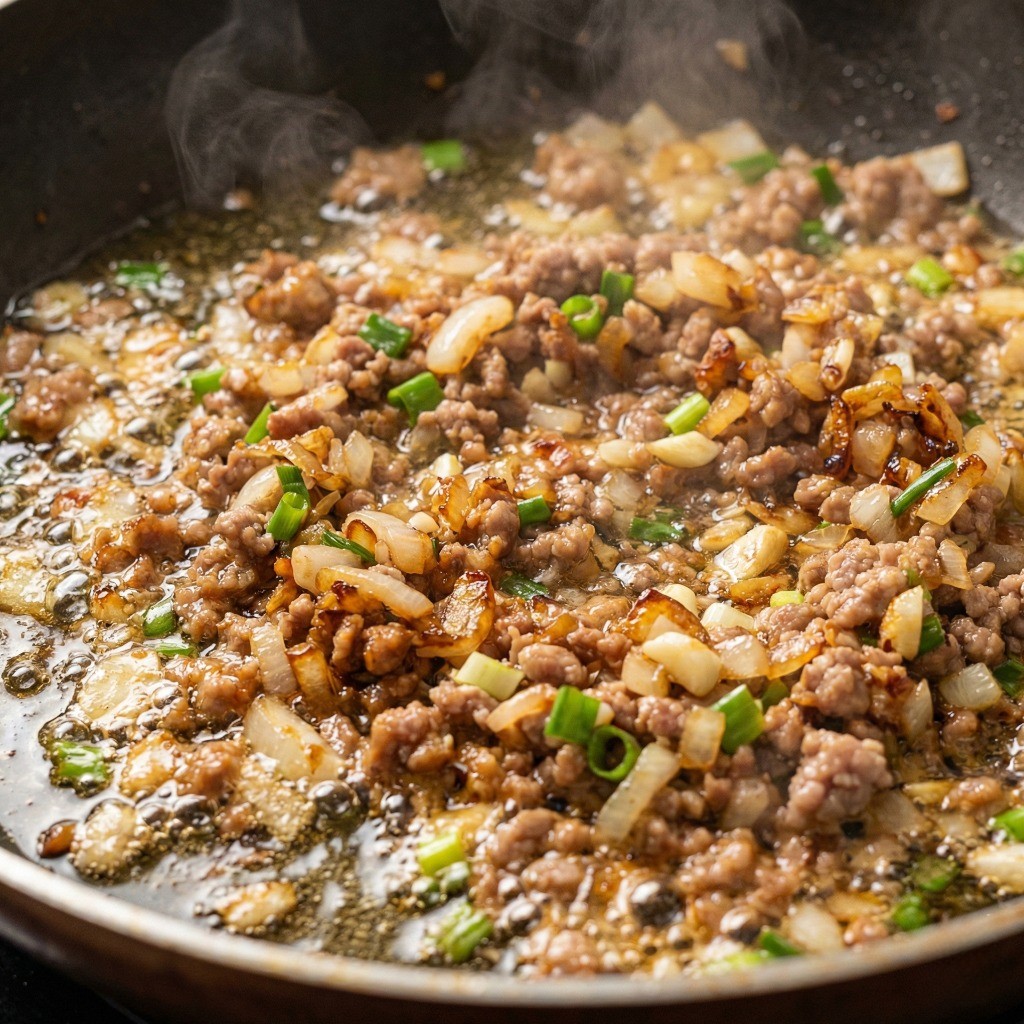 볶음고추장 조리법: 수분을 날려 기름이 나올 때까지 재료 볶기