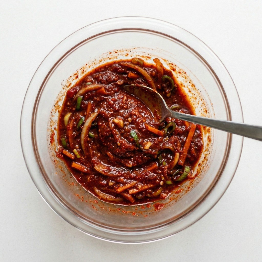 간단한 깻잎무침 양념장 만들기 황금비율