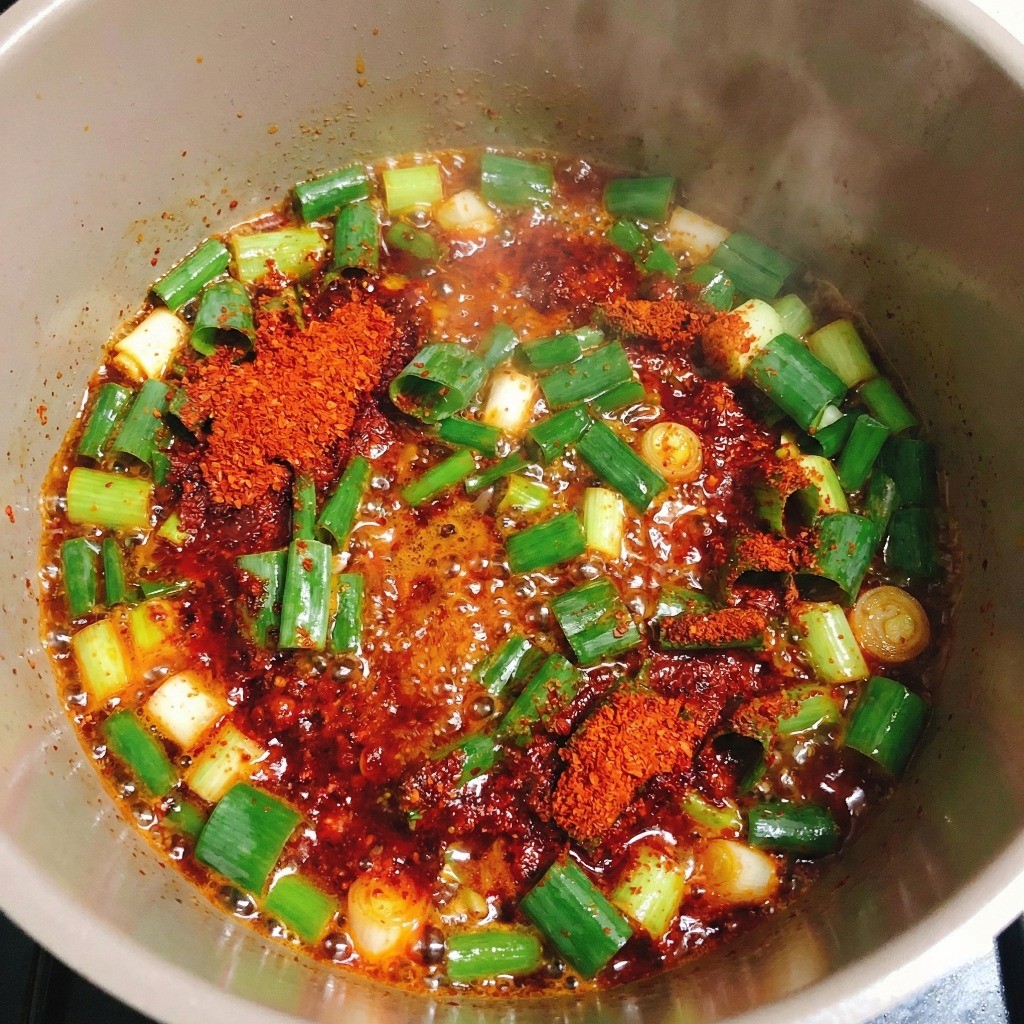 백종원 닭개장 비법 - 파기름과 고추기름 내는 방법