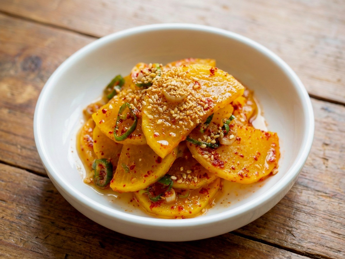 백종원 단무지 무침 완성 - 라면과 잘 어울리는 초간단 3분 반찬 레시피