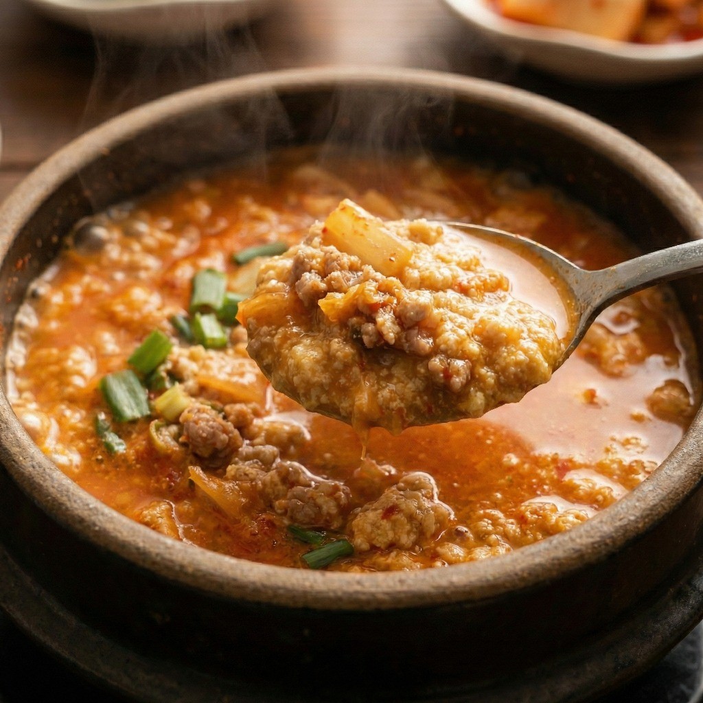 백종원 레시피로 완성된 걸쭉하고 구수한 밥도둑 돼지고기 콩비지찌개