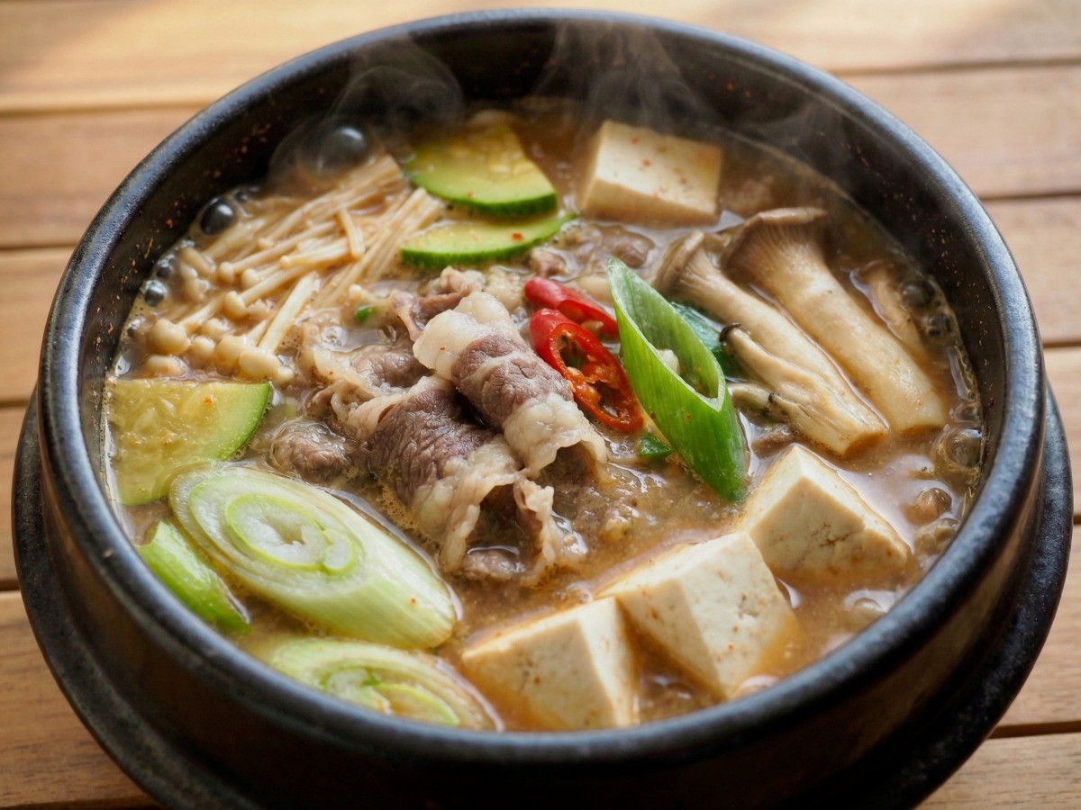 백종원 고깃집 차돌된장찌개 레시피 완성 사진