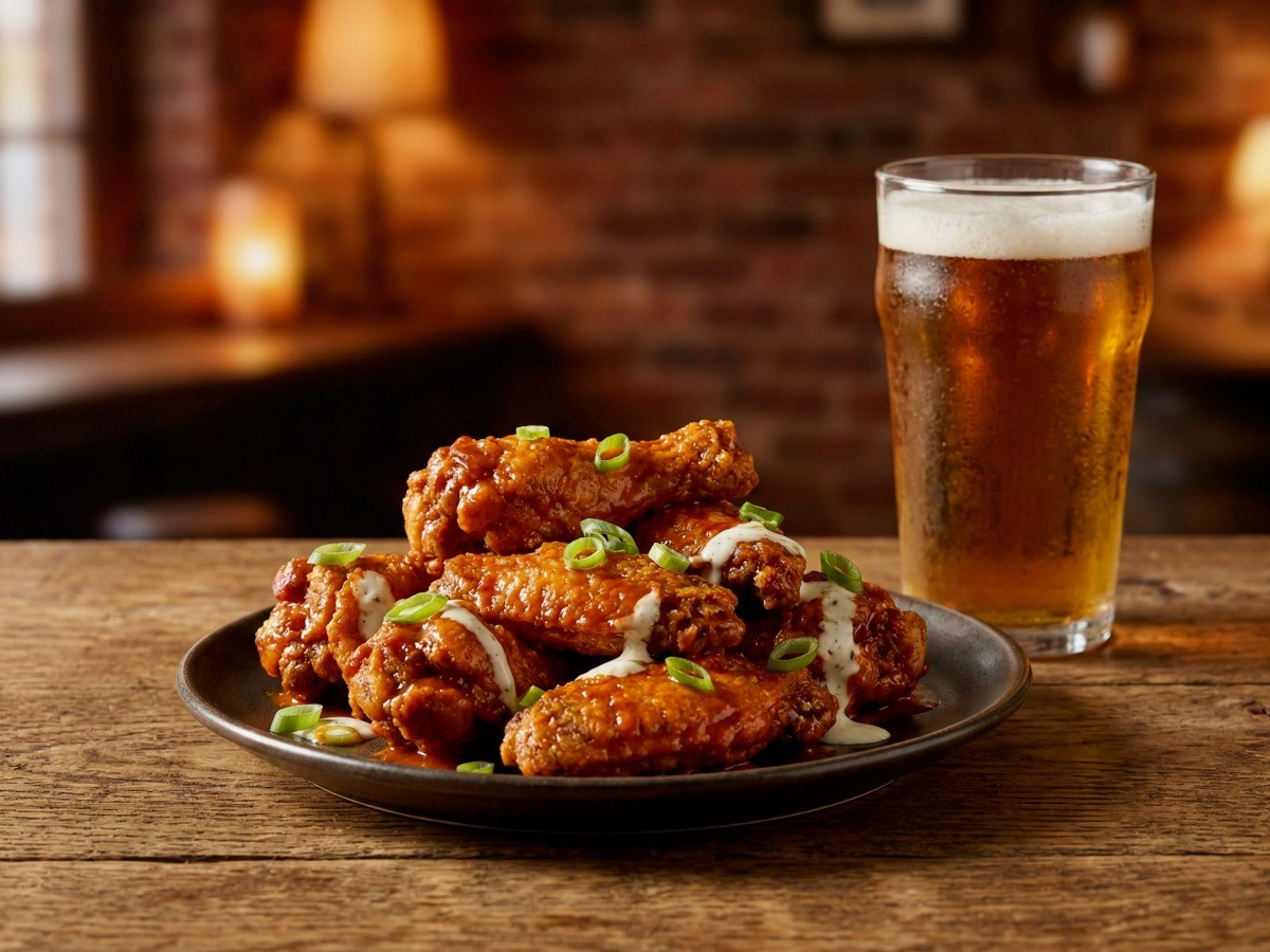 맥주 안주로 제격인 백종원 에어프라이어 버팔로윙 닭날개구이 완성 모습