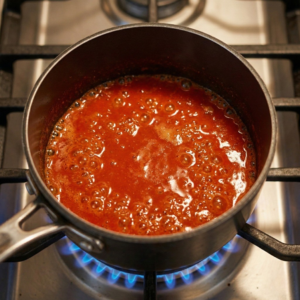 타바스코 소스와 버터를 끓여 매콤새콤한 백종원 버팔로윙 특제 소스 만드는 법