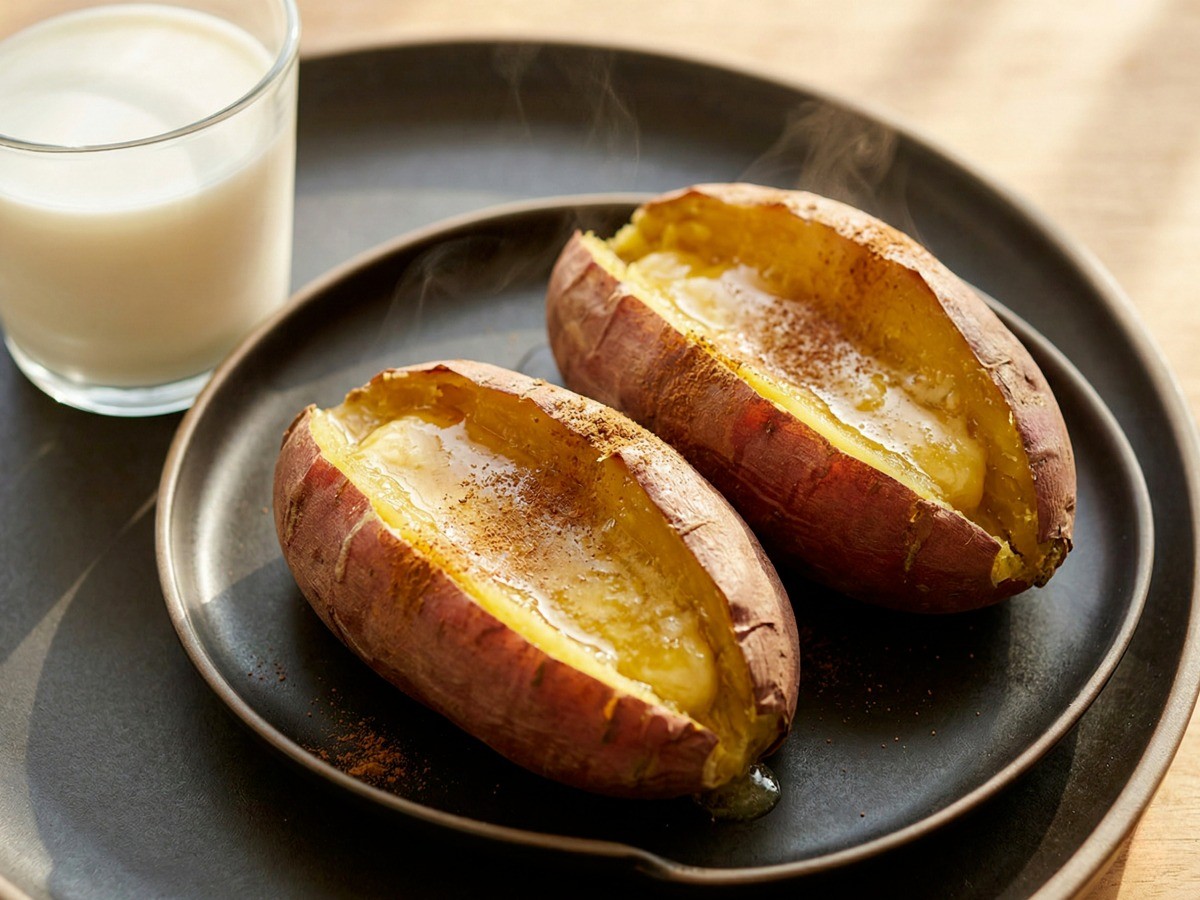 백종원 허니버터 고구마 레시피 삶은 고구마 2개 요리 완성 사진