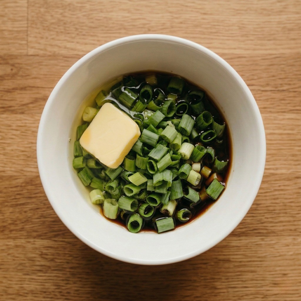 백종원 장조림 버터밥 2단계 버터, 날계란, 시판 장조림을 그릇에 몽땅 넣기