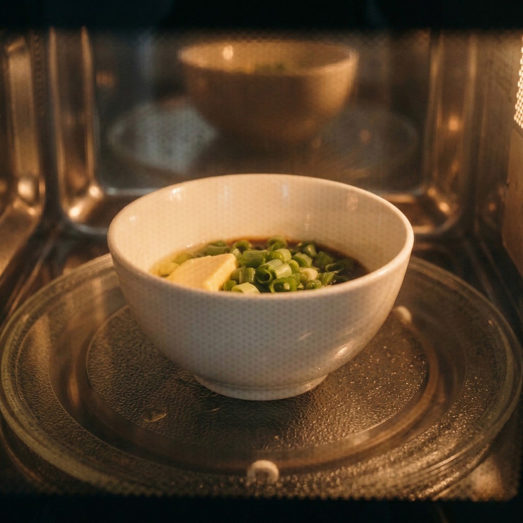 백종원 장조림 버터밥 3단계 재료가 담긴 그릇을 전자레인지에 넣고 3분간 조리하기