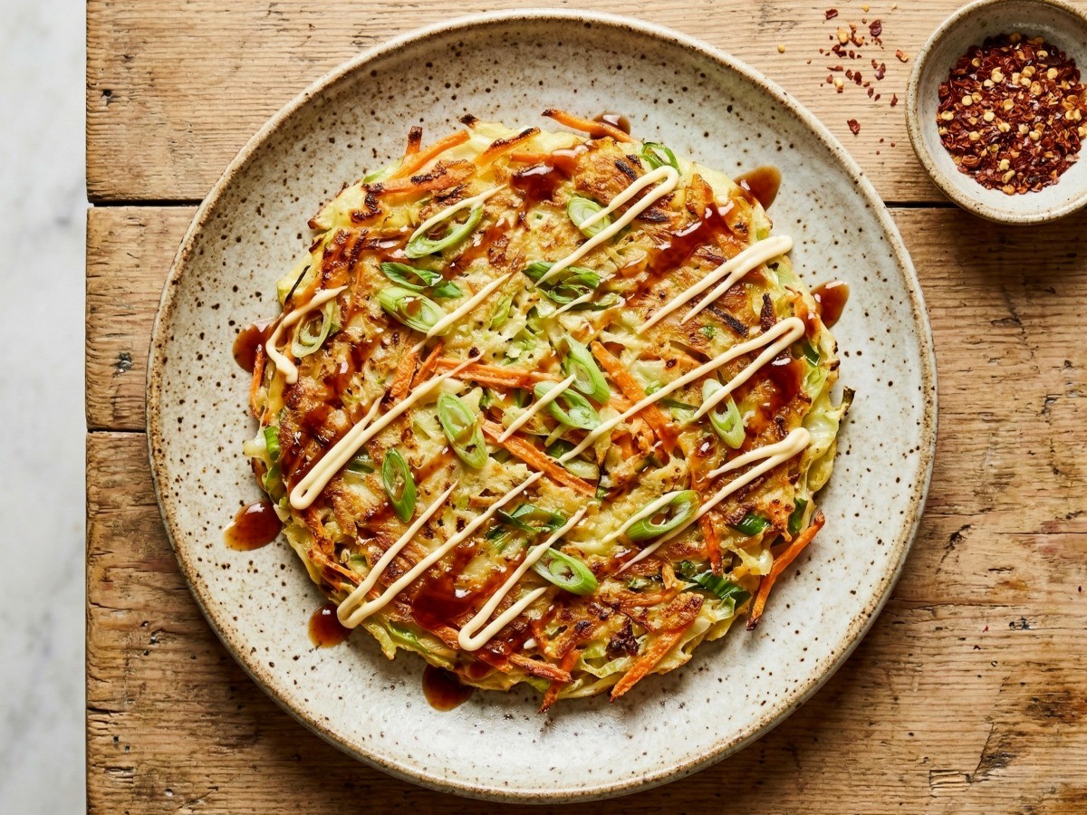 다이어트 요리로 추천하는 노릇하고 바삭한 백종원 양배추전 완성 사진